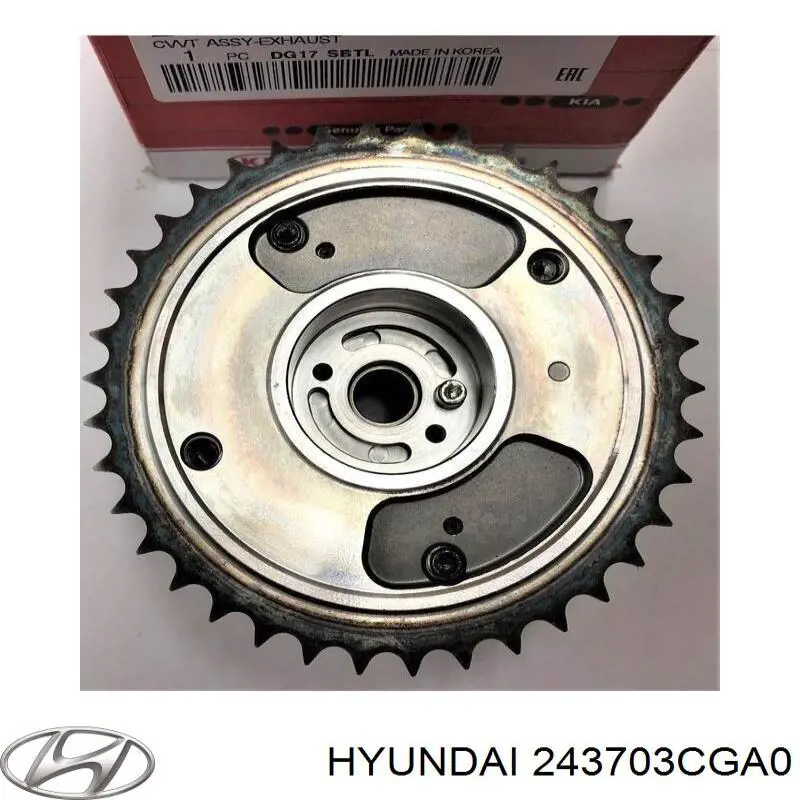 Koło zębate walcowe wałka rozrządu wydechowego Hyundai/Kia 243703CGA0 cena, od 109,96 USD