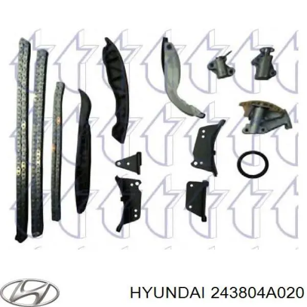Do koszyka 243804A020 Hyundai/Kia Napinacz łańcucha rozrządu