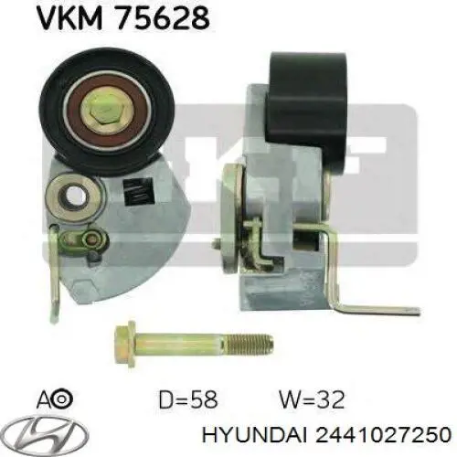 2441027250 Hyundai/Kia Napinacz paska rozrządu