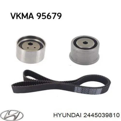 Do koszyka 2445039810 Hyundai/Kia Rolka napinacza paska rozrządu