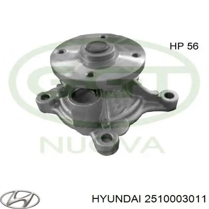 Do koszyka 2510003011 Hyundai/Kia Pompa chłodząca wodna