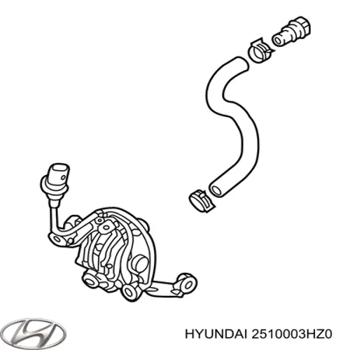2510003HZ0 Hyundai/Kia Pompa chłodzenia wodą, dodatkowa elektryczna