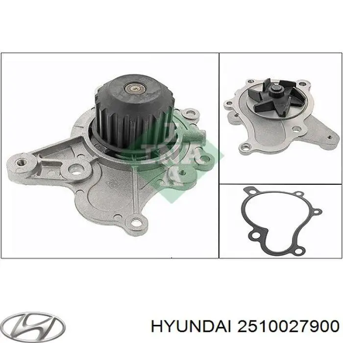 Do koszyka 2510027900 Hyundai/Kia Pompa chłodząca wodna