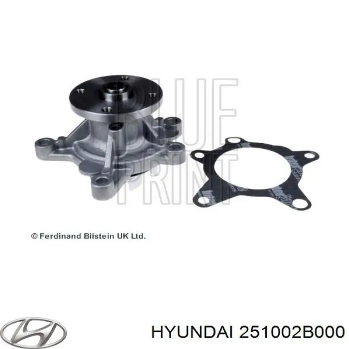 Do koszyka 251002B000 Hyundai/Kia Pompa chłodząca wodna