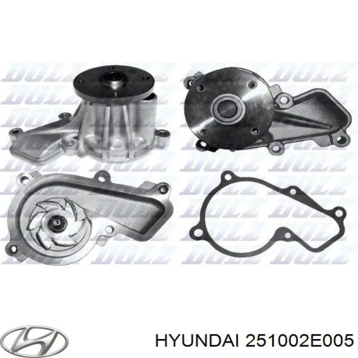 Pompa chłodząca wodna Hyundai/Kia 251002E005 cena, od 53,57 USD