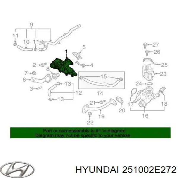 251002E272 Hyundai/Kia Pompa chłodząca wodna