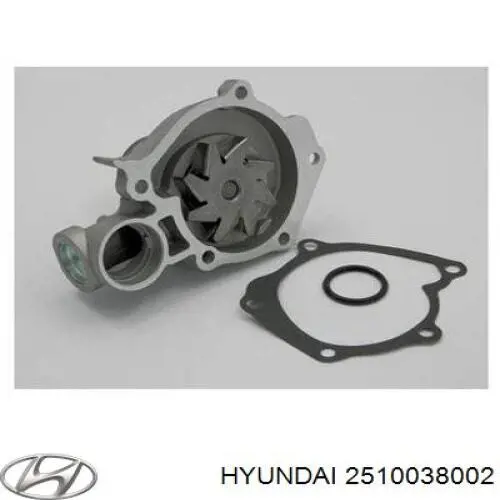 Do koszyka 2510038002 Hyundai/Kia Pompa chłodząca wodna