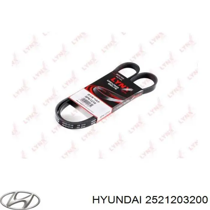 Pas napędowy mechanizmów Hyundai/Kia 2521203200 cena, od 12,96 USD