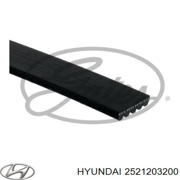 Do koszyka 2521203200 Hyundai/Kia Pas napędowy mechanizmów