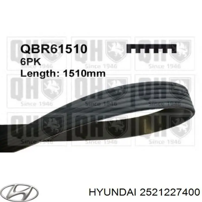 Pas napędowy mechanizmów Hyundai/Kia 2521227400 cena, od 17,92 USD