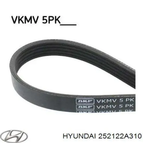 Pas napędowy mechanizmów Hyundai/Kia 252122A310 cena, od 15,33 USD