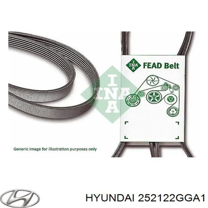 Pas napędowy mechanizmów Hyundai/Kia 252122GGA1 cena, od 13,66 USD