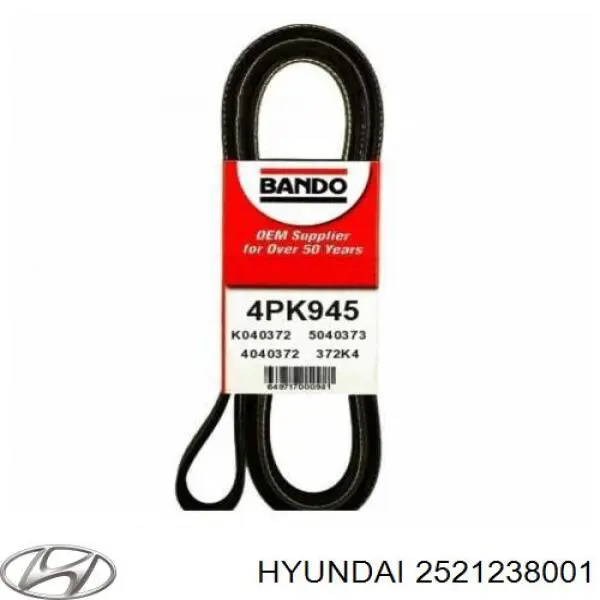 2521238001 Hyundai/Kia Pas napędowy mechanizmów