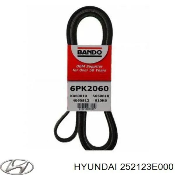 Do koszyka 252123E000 Hyundai/Kia Pas napędowy mechanizmów