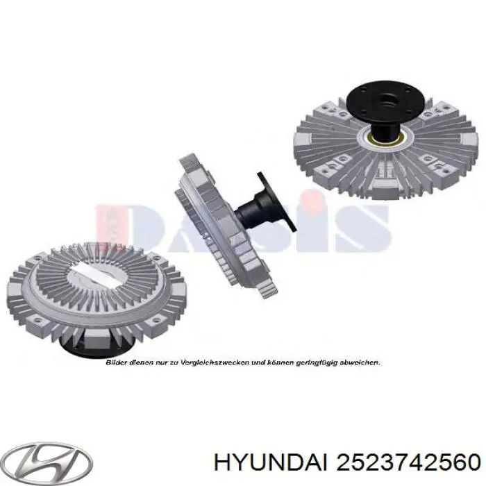 2523742560 Hyundai/Kia sprzęgło wiskotyczne wentylatora chłodzenia