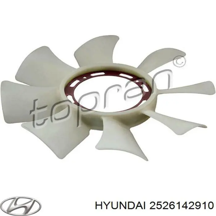Wentylator (wirnik) chłodnicy Hyundai/Kia 2526142910 cena, od 29,33 USD