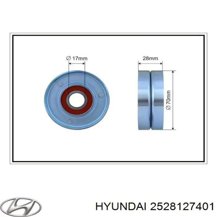 Napinacz paska napędowego Hyundai/Kia 2528127401 cena, od 17,06 USD