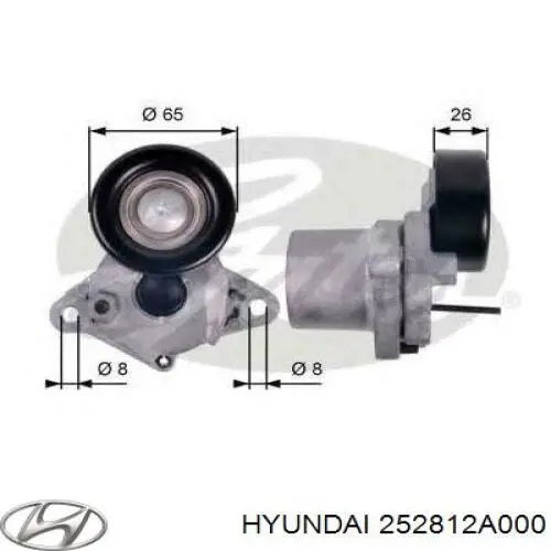 Napinacz paska napędowego Hyundai/Kia 252812A000
