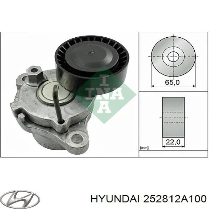 Napinacz paska napędowego Hyundai/Kia 252812A100
