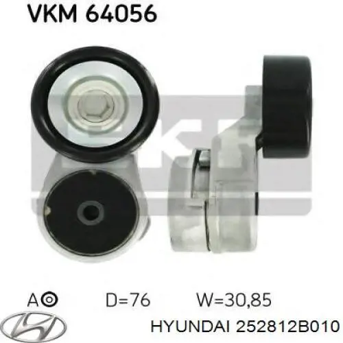 Napinacz paska napędowego Hyundai/Kia 252812B010