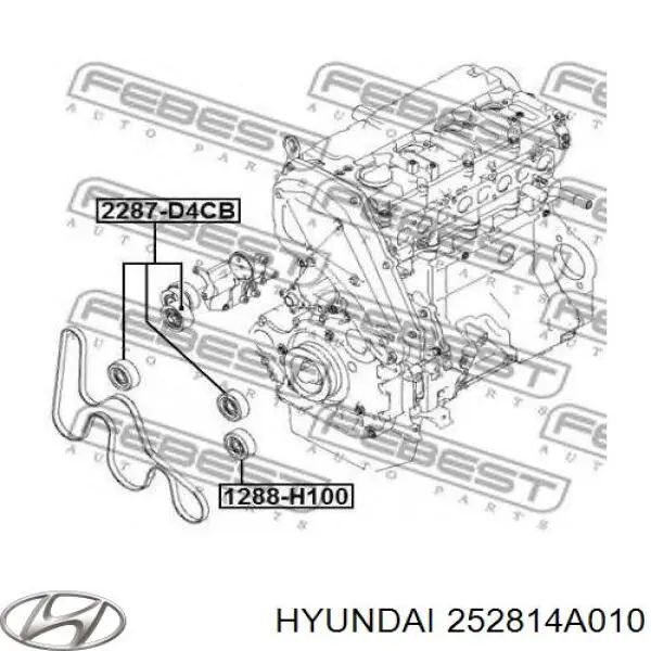 252814A010 Hyundai/Kia Napinacz paska napędowego