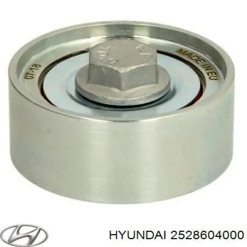 Do koszyka 2528604000 Hyundai/Kia Rolka prowadząca kierunkowa paska rozrządu