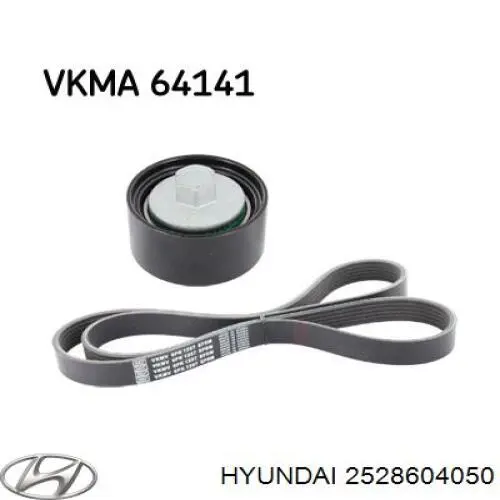2528604050 Hyundai/Kia Rolka prowadząca kierunkowa paska rozrządu