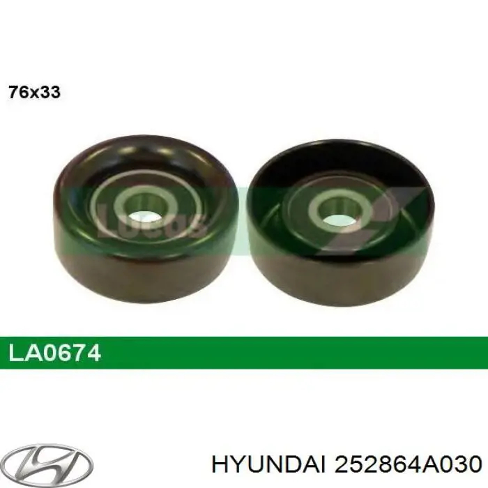 252864A030 Hyundai/Kia Rolka napinacza paska napędowego