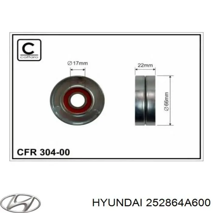  Hyundai/Kia 252864A600 cena, od 30,70 USD