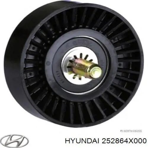 Do koszyka 252864X000 Hyundai/Kia Rolka prowadząca, kierunkowa paska napędowego