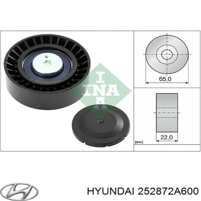 252872A600 Hyundai/Kia Rolka prowadząca, kierunkowa paska napędowego