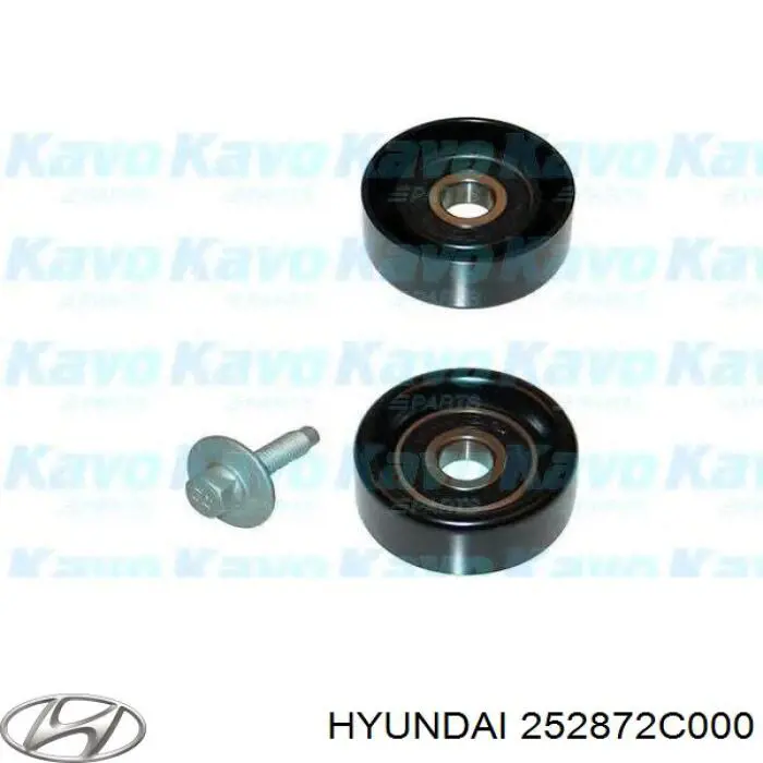 Do koszyka 252872C000 Hyundai/Kia Rolka napinacza paska napędowego