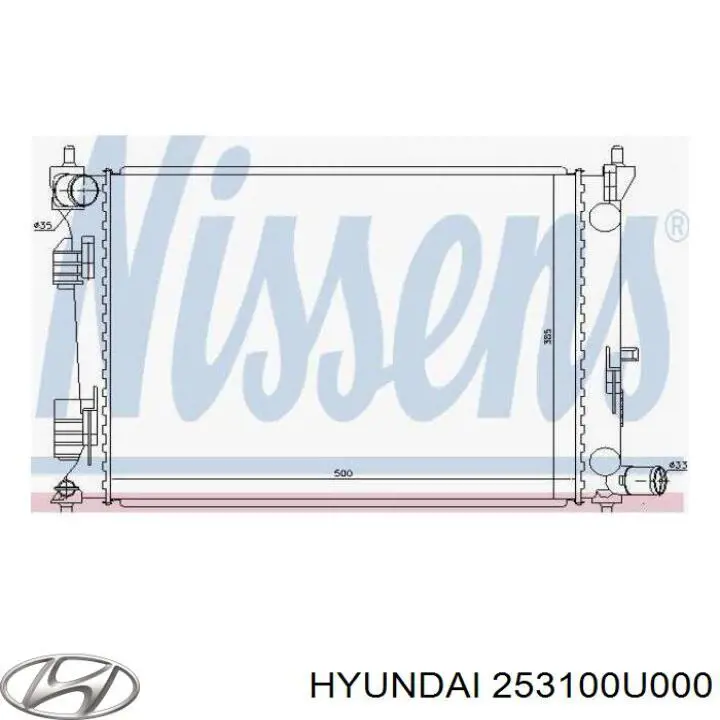 Chłodnica silnika Hyundai/Kia 253100U000 cena, od 83,77 USD