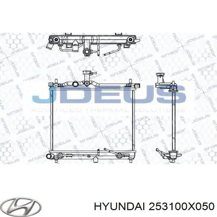 Do koszyka 253100X050 Hyundai/Kia Chłodnica silnika