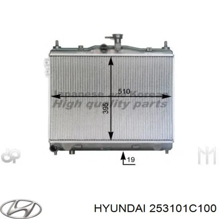 253101C100 Hyundai/Kia Chłodnica silnika