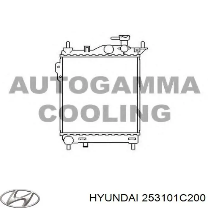 Chłodnica silnika Hyundai/Kia 253101C200 cena, od 76,12 USD
