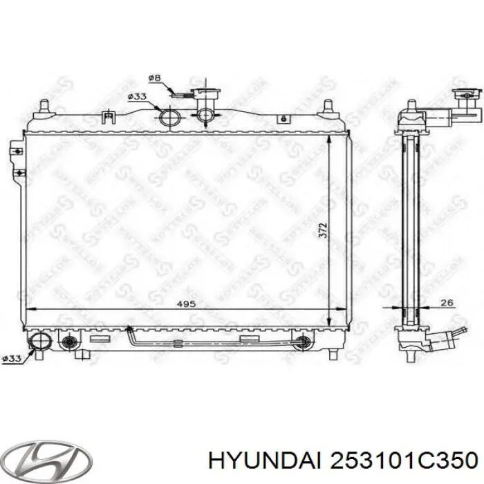 253101C350 Hyundai/Kia Chłodnica silnika