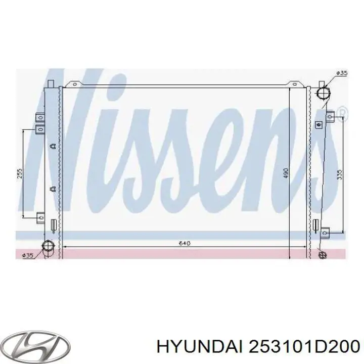 253101D200 Hyundai/Kia Chłodnica silnika