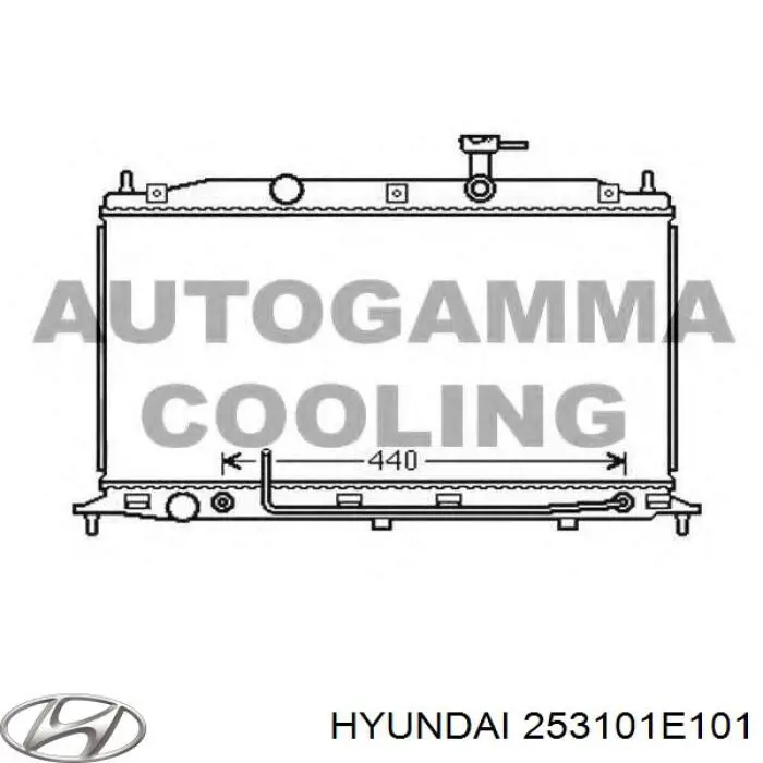 253101E101 Hyundai/Kia Chłodnica silnika