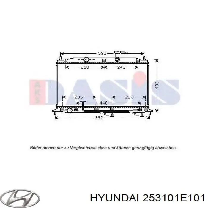 253101E101 Hyundai/Kia Chłodnica silnika