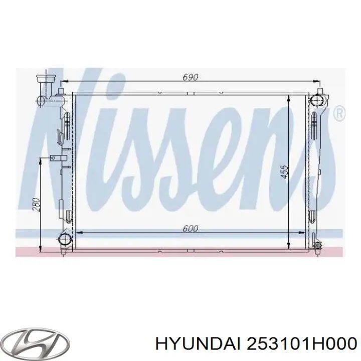 253101H000 Hyundai/Kia Chłodnica silnika