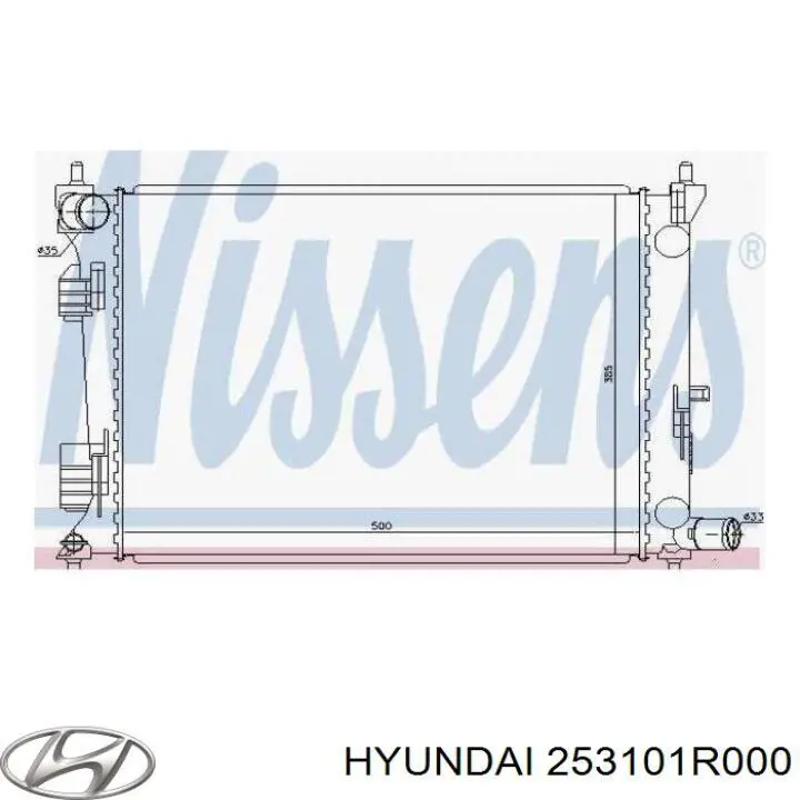 Do koszyka 253101R000 Hyundai/Kia Chłodnica silnika