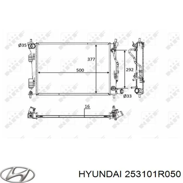 Chłodnica silnika Hyundai/Kia 253101R050 cena, od 110,01 USD