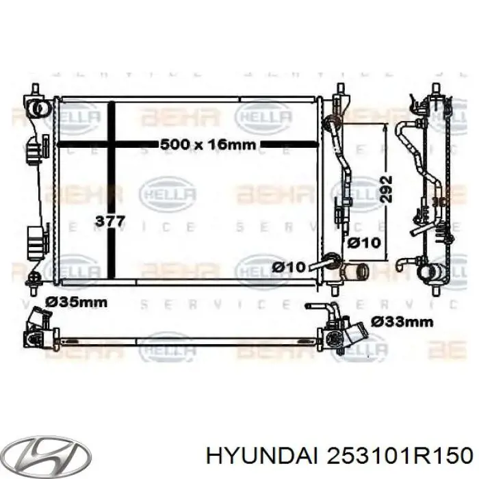 253101R150 Hyundai/Kia Chłodnica silnika