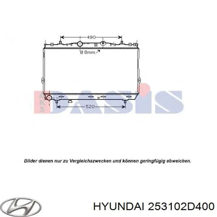 253102D400 Hyundai/Kia Chłodnica silnika