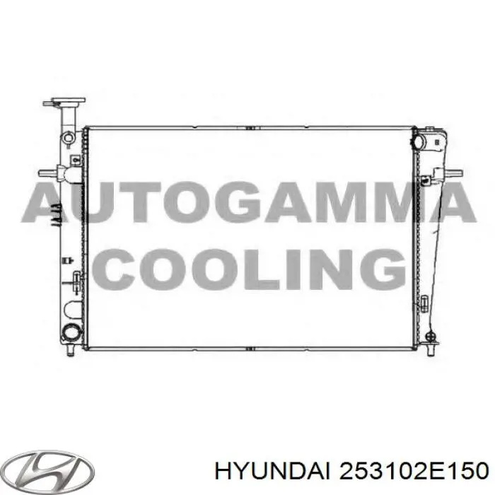 Do koszyka 253102E150 Hyundai/Kia Chłodnica silnika