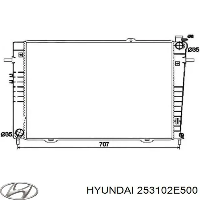 253102E500 Hyundai/Kia Chłodnica silnika