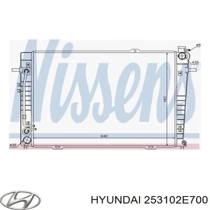 Chłodnica silnika Hyundai/Kia 253102E700 cena, od 113,17 USD