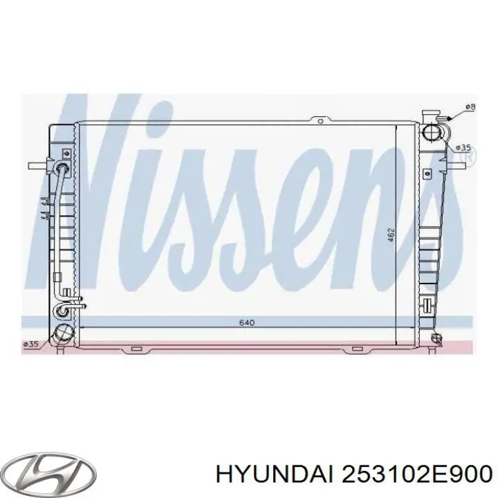 Do koszyka 253102E900 Hyundai/Kia Chłodnica silnika