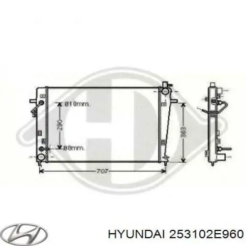 253102E960 Hyundai/Kia Chłodnica silnika
